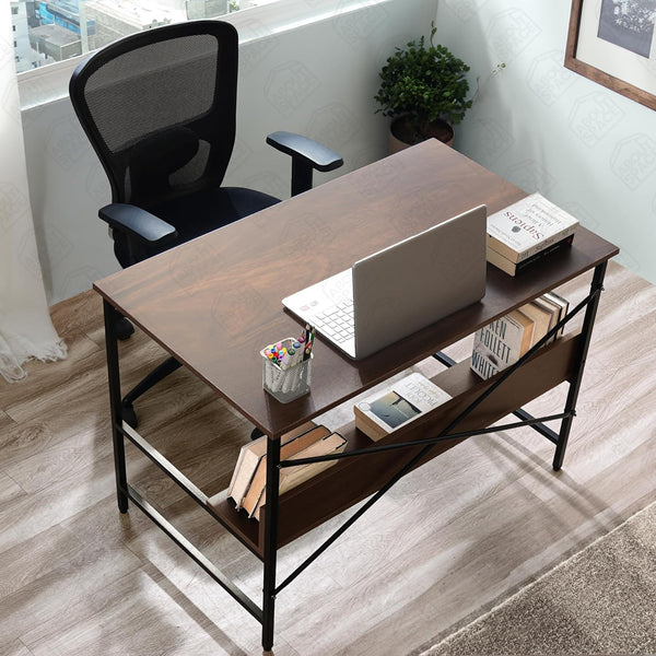 Heaven Shield Study Table for Students – Office Table, Adults Work Table for Home Office – pc, Laptop, Desktop, Drawing, Computer Table with Storage Space (Walnut)
