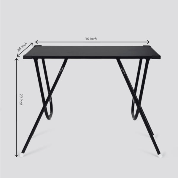 Heaven Shield Multipurpose Foldable & Portable Study, Computer Table (Windsor-Pearl White), Wood