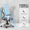 Heaven Shield Ergonomic Mesh Home & Office Chair Imported Pneumatic Hydraulic|2D Adjustable Arm Rest (High-Back), White