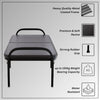 Heaven Shield® Metal Folding Single Bed with Fitted Double Layer Mattress for Sleeping | Guest Bed | Easily Storable Bed | Space Saving Single Bed | Sturdy Bed Frame (Double Layer Foam, 2.5ft x 6ft)