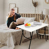 Heaven Shield Multipurpose Foldable & Portable Study, Computer Table (Windsor-Pearl White), Wood