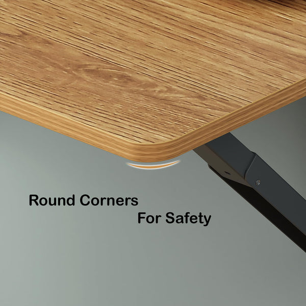 Heaven Shield Engineered Wood Wall Mounted Folding Table for Kitchen, Computer, Workstations Multi Function Computer Desk Workbench (Colour – Light Oak) DIY (Do It Your Self)