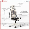 Heaven Shield Multi Adjustable Headrest Office Chair (Nylon, Black)