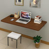 Heaven Shield Round Corner Wall Mounted Engginered Wood Folding Table | Pre-assembled