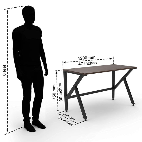 Heaven Shield K Table Engineered Wood Study Table, Laptop, Computer Table Desk for Home & Office