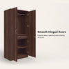 Heaven Shield Ewa without Mirror Engineered Wood 2 Door Wardrobe(Finish Color - Brown, Knock Down)