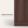 Heaven Shield Ewa without Mirror Engineered Wood 2 Door Wardrobe(Finish Color - Brown, Knock Down)