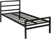 Heaven Shield Home Decor Metal Single Bed(Finish Color - Black, Delivery Condition - DIY(Do-It-Yourself))