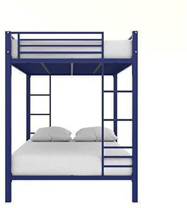 Heaven Shield ®™ | Avengers Twin Bed for Junior/ Adults with Guard Rail, Metal Bunk Bed Metal Bunk Bed(Finish Color - Blue, DIY(Do-It-Yourself))