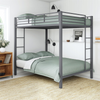 Heaven Shield ®™ | Avengers Twin Bed for Junior/ Adults with Guard Rail, Metal Bunk Bed Metal Bunk Bed(Finish Color - Grey, DIY(Do-It-Yourself))