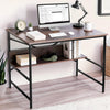 Heaven Shield Study Table for Students – Office Table, Adults Work Table for Home Office – pc, Laptop, Desktop, Drawing, Computer Table with Storage Space (Walnut)