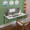 Heaven Shield Wall Mounted Table | Folding Wall Mounted Glossy Finish Plywood Study Table (Size : 16 x 32 inch Colour : White)