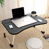 Heaven Shield Multipurpose Foldable & Portable Study, Computer Table (Black), Wood