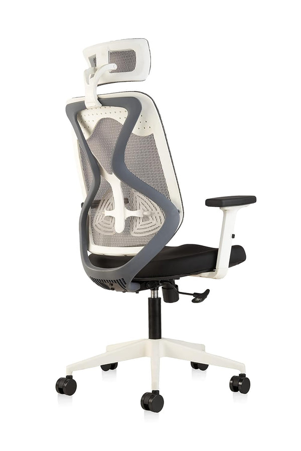 Heaven Shield Multi Adjustable Headrest Office Chair (Nylon, Black)
