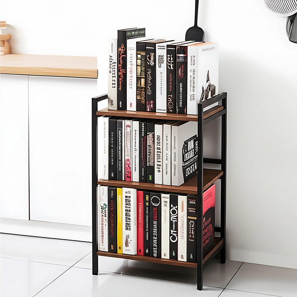 Heaven Shield Utensil Kitchen Rack Iron, Wood Multipurpose Rack | Microwave Oven Stand & OTG Rack