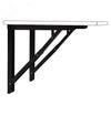 Heaven Shield Round Corner Wall Mounted Engginered Wood Folding Table | Pre-assembled