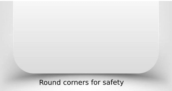 Heaven Shield Round Corner Wall Mounted Engginered Wood Folding Table | Pre-assembled