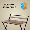 Heaven Shield Folding Table for Home, Office, Art, Study, Computer and Gaming I Foldable Desk Engineered Wood Study Table(Free Standing, Finish Color - Dark Walnut, Pre-assembled)