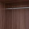 Heaven Shield Ewa without Mirror Engineered Wood 2 Door Wardrobe(Finish Color - Brown, Knock Down)