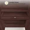 Heaven Shield Ewa without Mirror Engineered Wood 2 Door Wardrobe(Finish Color - Brown, Knock Down)