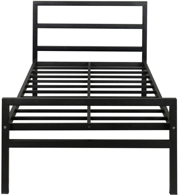 Heaven Shield Home Decor Metal Single Bed(Finish Color - Black, Delivery Condition - DIY(Do-It-Yourself))
