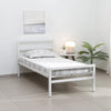 Heaven Shield Metal Single Bed(Finish Color - White, Delivery Condition - DIY(Do-It-Yourself))