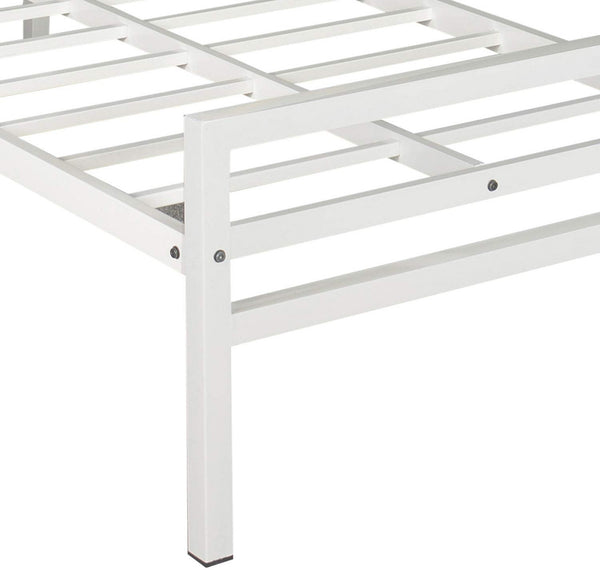 Heaven Shield Metal Single Bed(Finish Color - White, Delivery Condition - DIY(Do-It-Yourself))