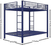 Heaven Shield ®™ | Avengers Twin Bed for Junior/ Adults with Guard Rail, Metal Bunk Bed Metal Bunk Bed(Finish Color - Blue, DIY(Do-It-Yourself))