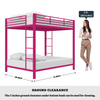 Heaven Shield ®™ | Avengers Twin Bed for Junior/ Adults with Guard Rail, Metal Bunk Bed Metal Bunk Bed(Finish Color - Grey, DIY(Do-It-Yourself))