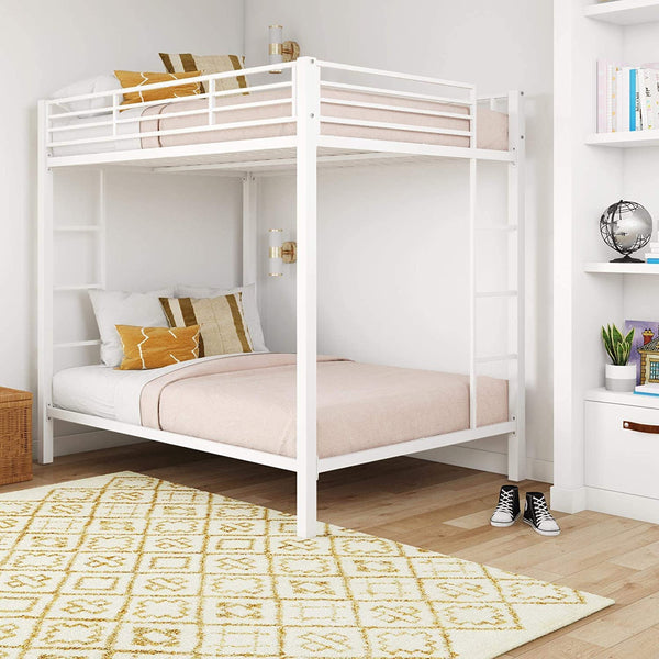 Heaven Shield ®™ | Avengers Twin Bed for Junior/ Adults with Guard Rail, Metal Bunk Bed Metal Bunk Bed(Finish Color - Grey, DIY(Do-It-Yourself))